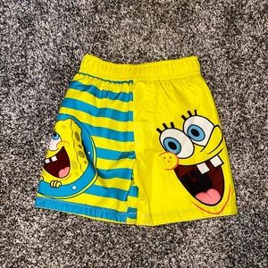 Nickelodeon Brand SpongeBob Toddler Boy Swim Trunks Size 2T Like New